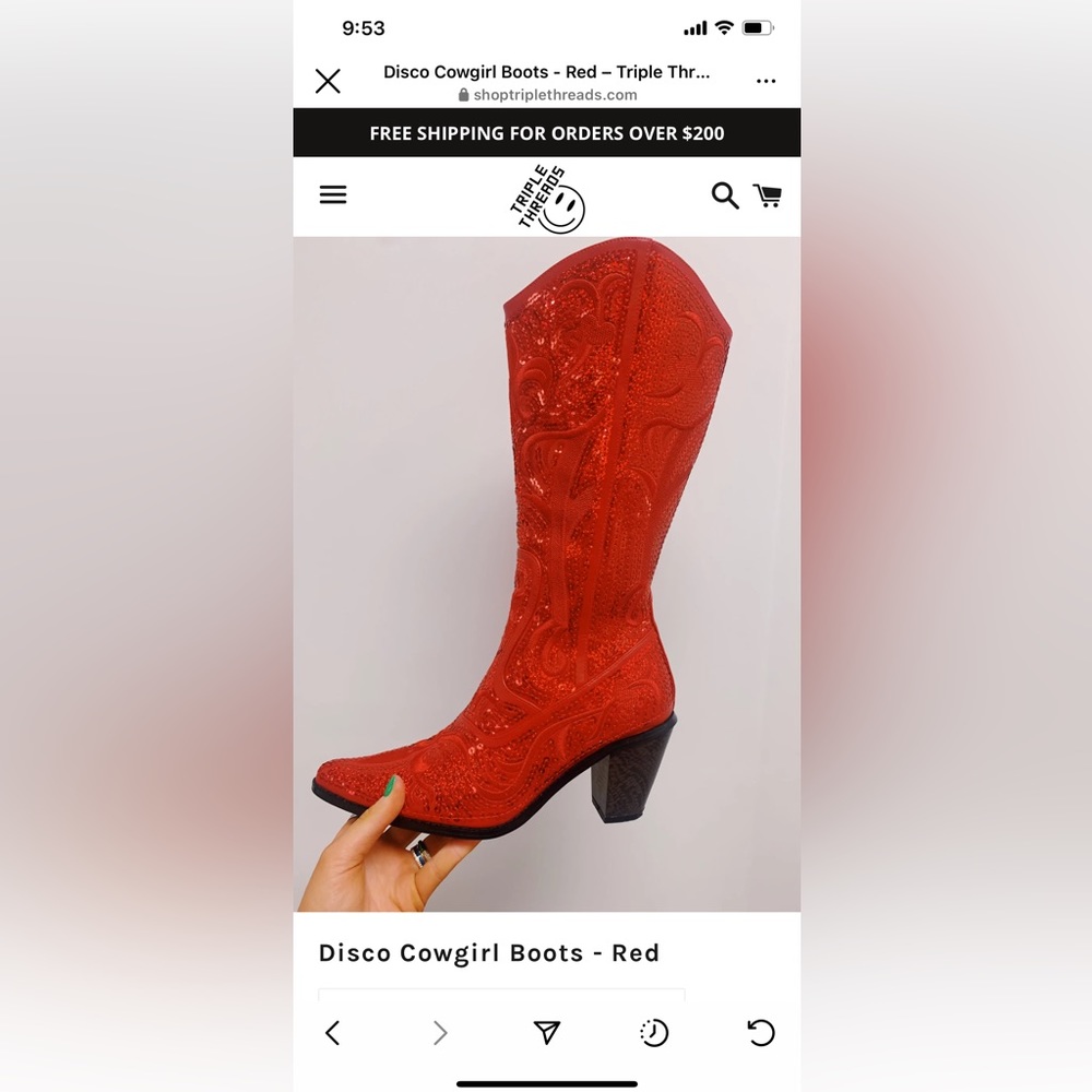 Sequin cowgirl boots
